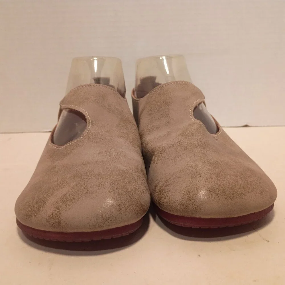 MiniInTheBox Women's Sz 8US/38EU Tan Leather Mary Jane Flats - Picture 5 of 11
